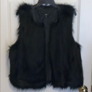 Faux fur vest
